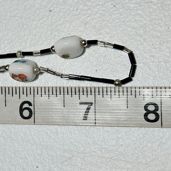 Retro Bho Colorful Beaded Necklace Whimsical Painted Beads Fashion Jewelry Women - Picture 5 of 5